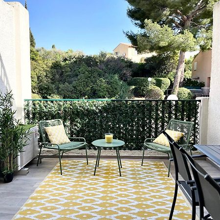Studio 110 Grande Terrasse Proche Mer บ็องโดล ภายนอก รูปภาพ