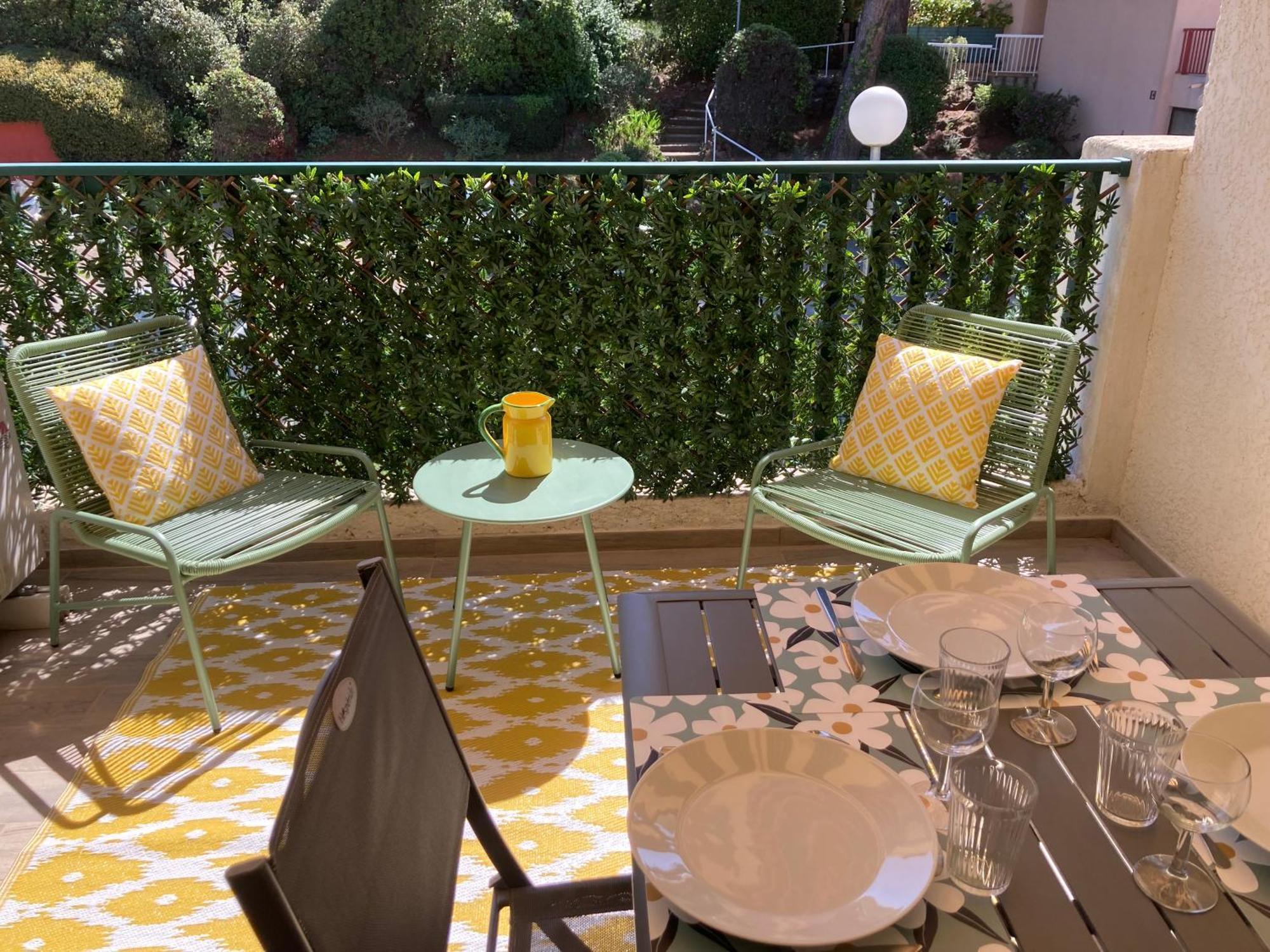Studio 110 Grande Terrasse Proche Mer บ็องโดล ภายนอก รูปภาพ